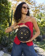 Loungefly The Laura Black Crossbody Pin Trader Bag - Image 2