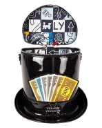 Monopoly 90th Anniversary Top Hat Glitter Figural Crossbody Bag - Image 8