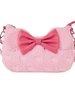 Minnie Mouse Exclusive Hearts Strawberry Scented Sherpa Crossbody Bag
