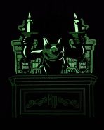 The Haunted Mansion Gargoyle Wallpaper Light Up Glow Mini Backpack - Image 3