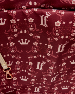 Loungefly Cream & Red Floral Convertible Backpack and Tote Crossbody Bag - Image 6