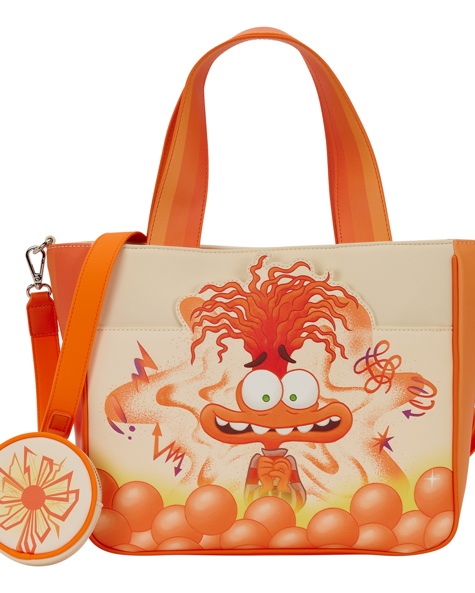 Inside Out 2 Anxiety Tote Crossbody Bag with Coin Bag