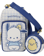Sanrio Pochacco Gingham Cell Phone Crossbody Bag with Coin Bag