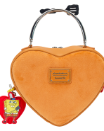 SpongeBob SquarePants Krabby Patty Plush Heart Figural Crossbody Bag - Image 6