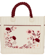 Loungefly Cream & Red Floral Convertible Backpack and Tote Crossbody Bag