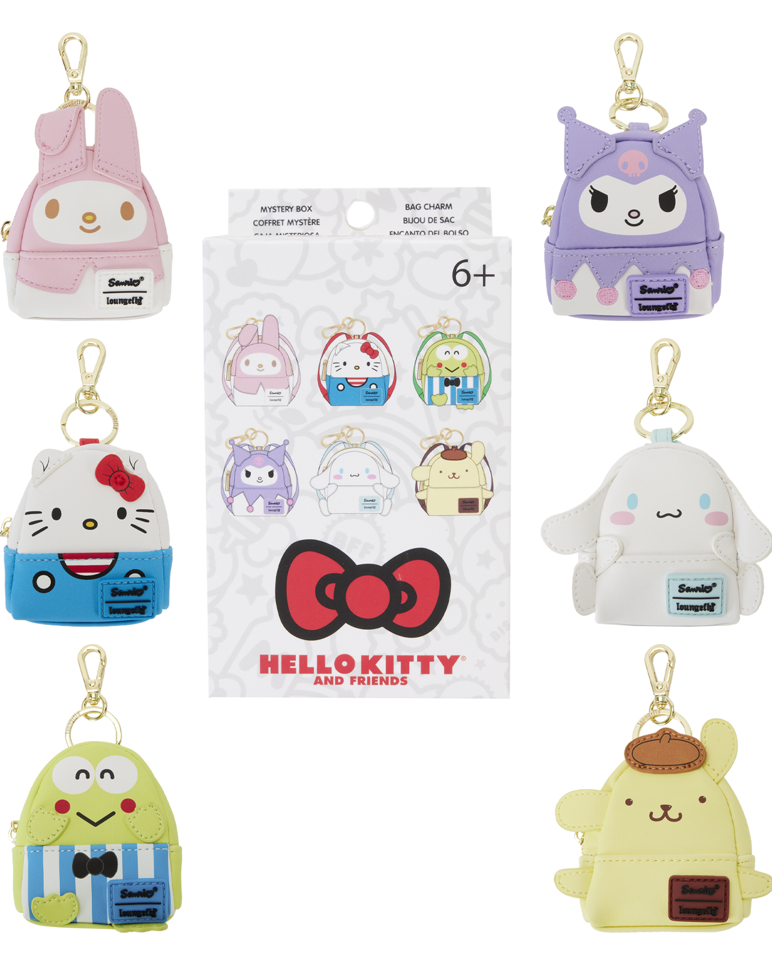 Sanrio Hello Kitty & Friends Cosplay Mystery Mini Backpack Keychain Charm