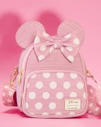 Minnie Mouse Woven Texture Convertible Mini Backpack & Crossbody Bag - Image 2