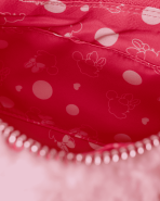 Minnie Mouse Exclusive Hearts Strawberry Scented Sherpa Crossbody Bag - Image 6