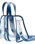 MLB LA Dodgers Clear Tote Crossbody Stadium Bag with Pouch  - Image 3