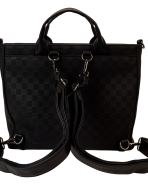 Mickey Mouse Checkered Texture Convertible Backpack & Tote Crossbody Bag - Image 5