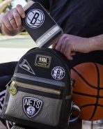NBA Brooklyn Nets Patch Icons Zip Around Wallet - Image 2