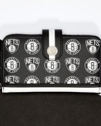 NBA Brooklyn Nets Logo Zip Around Wallet - Image 2