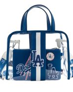 MLB LA Dodgers Clear Tote Crossbody Stadium Bag with Pouch 