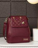 Loungefly The Lilly Red Convertible Mini Backpack & Crossbody Pin Trader Bag - Image 5