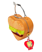 SpongeBob SquarePants Krabby Patty Plush Heart Figural Crossbody Bag - Image 4