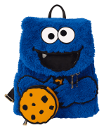 Sesame Street Cookie Monster Plush Cosplay Mini Backpack With Coin Bag - Image 6