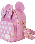 Minnie Mouse Woven Texture Convertible Mini Backpack & Crossbody Bag - Image 5