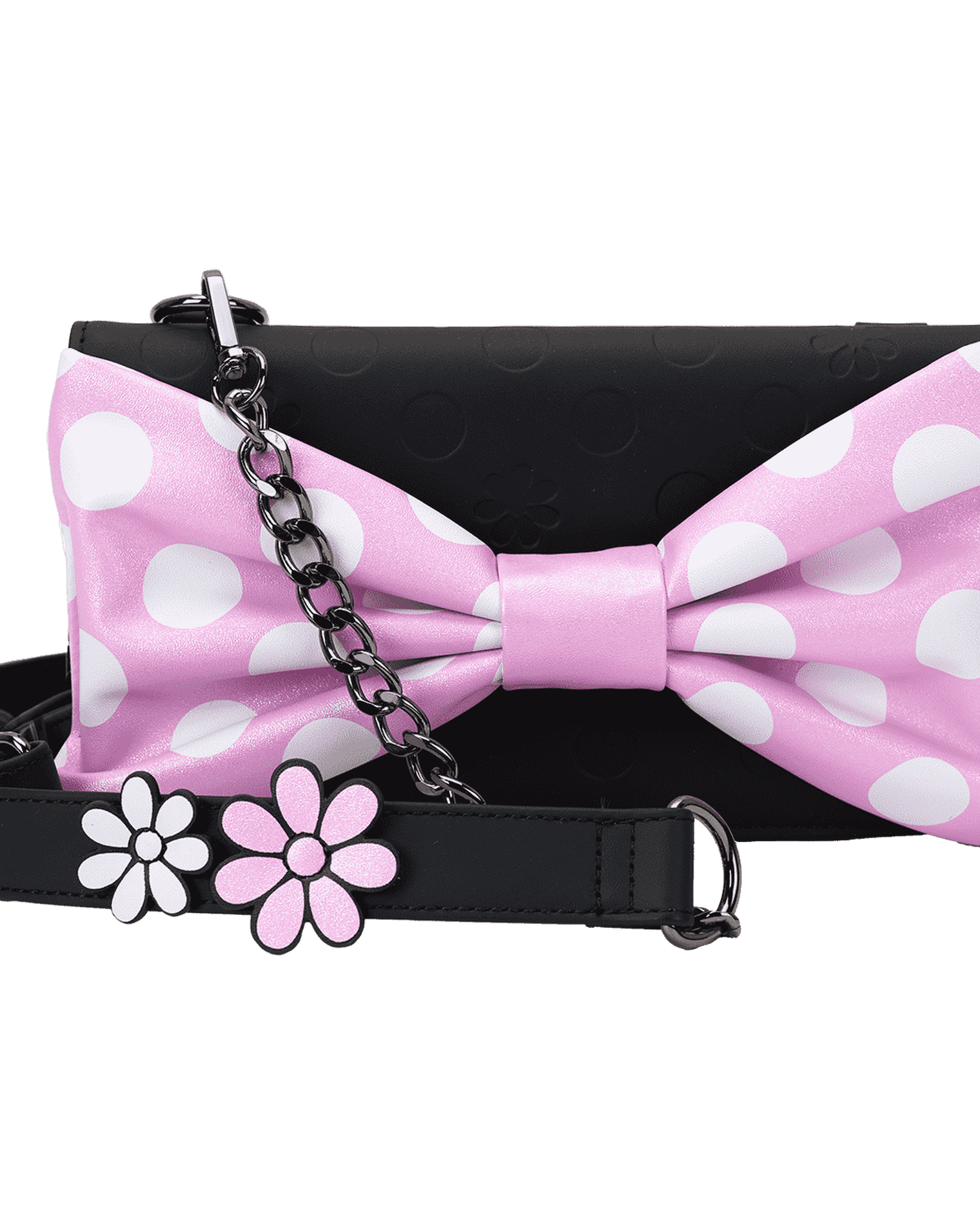 Minnie Mouse Floral Rocks The Dots Clutch Crossbody Bag