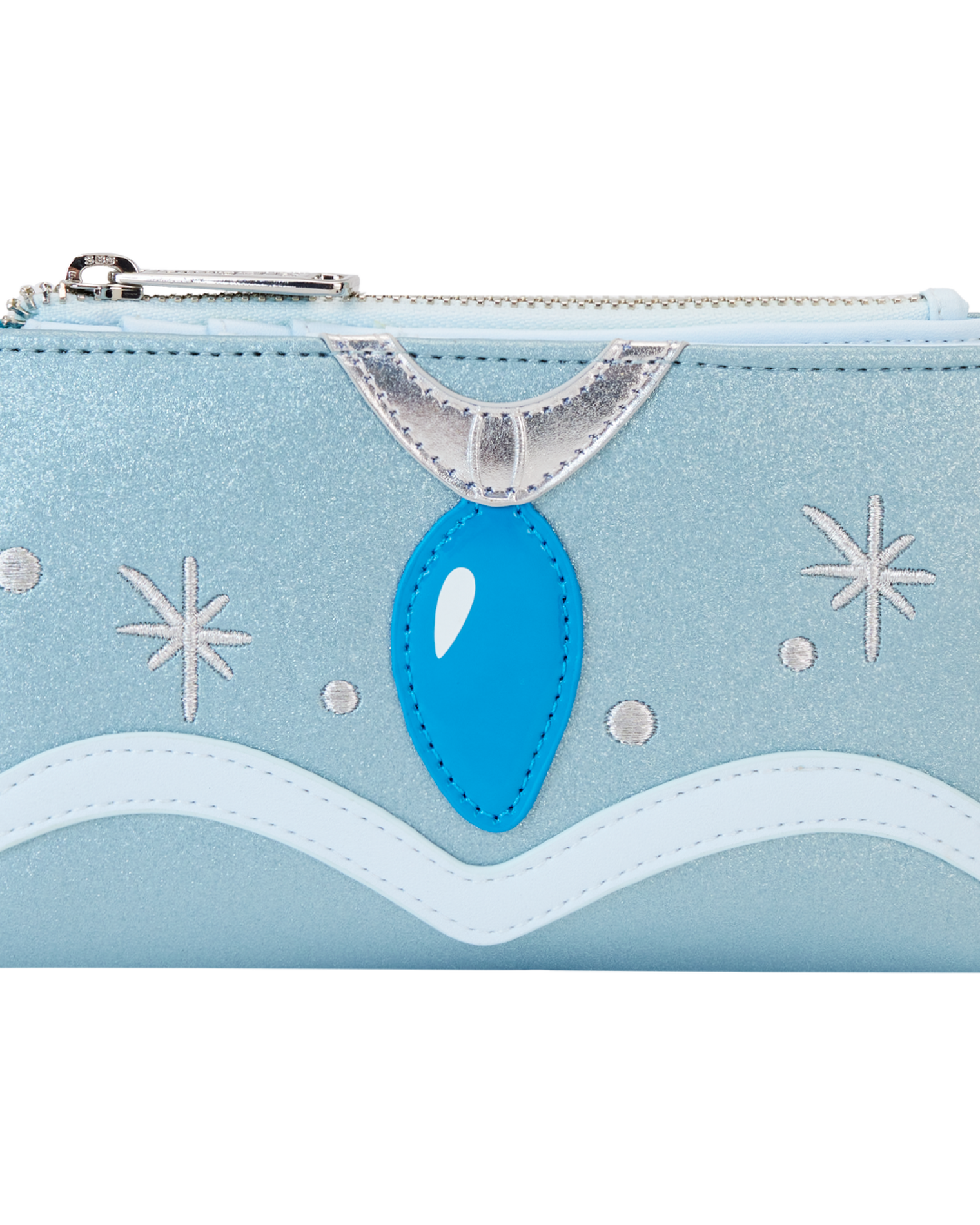 The Princess and the Frog Tiana Blue Gown Glitter Cosplay Flap Wallet