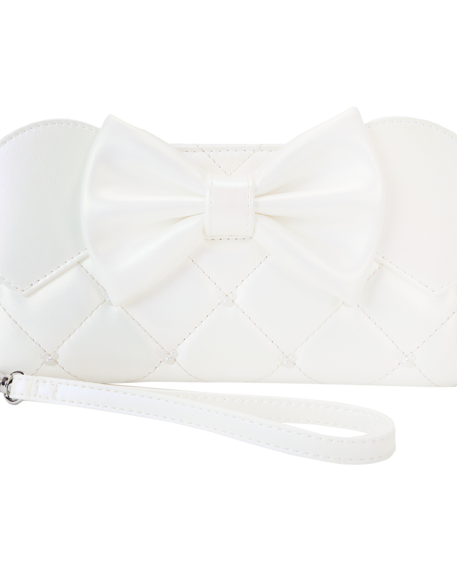 Minnie Mouse Iridescent Wedding Zip Around Wristlet Wallet