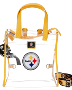 NFL Pittsburgh Steelers Clear Convertible Backpack & Tote Crossbody Stadium Bag