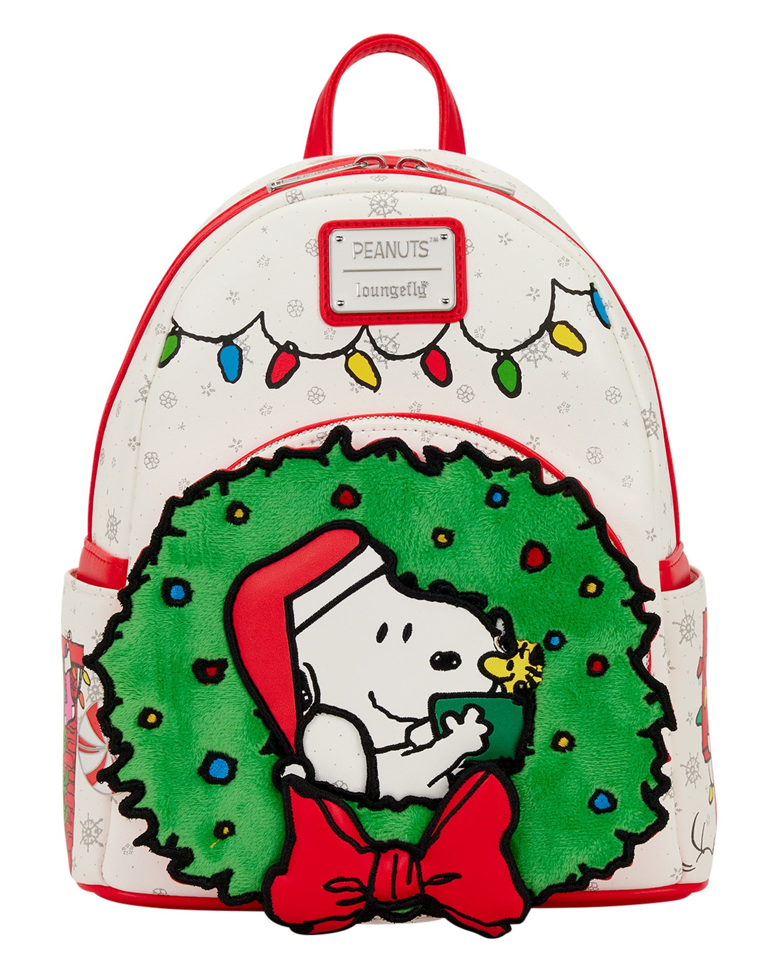 Peanuts Snoopy & Woodstock Holiday Plush Wreath Mini Backpack