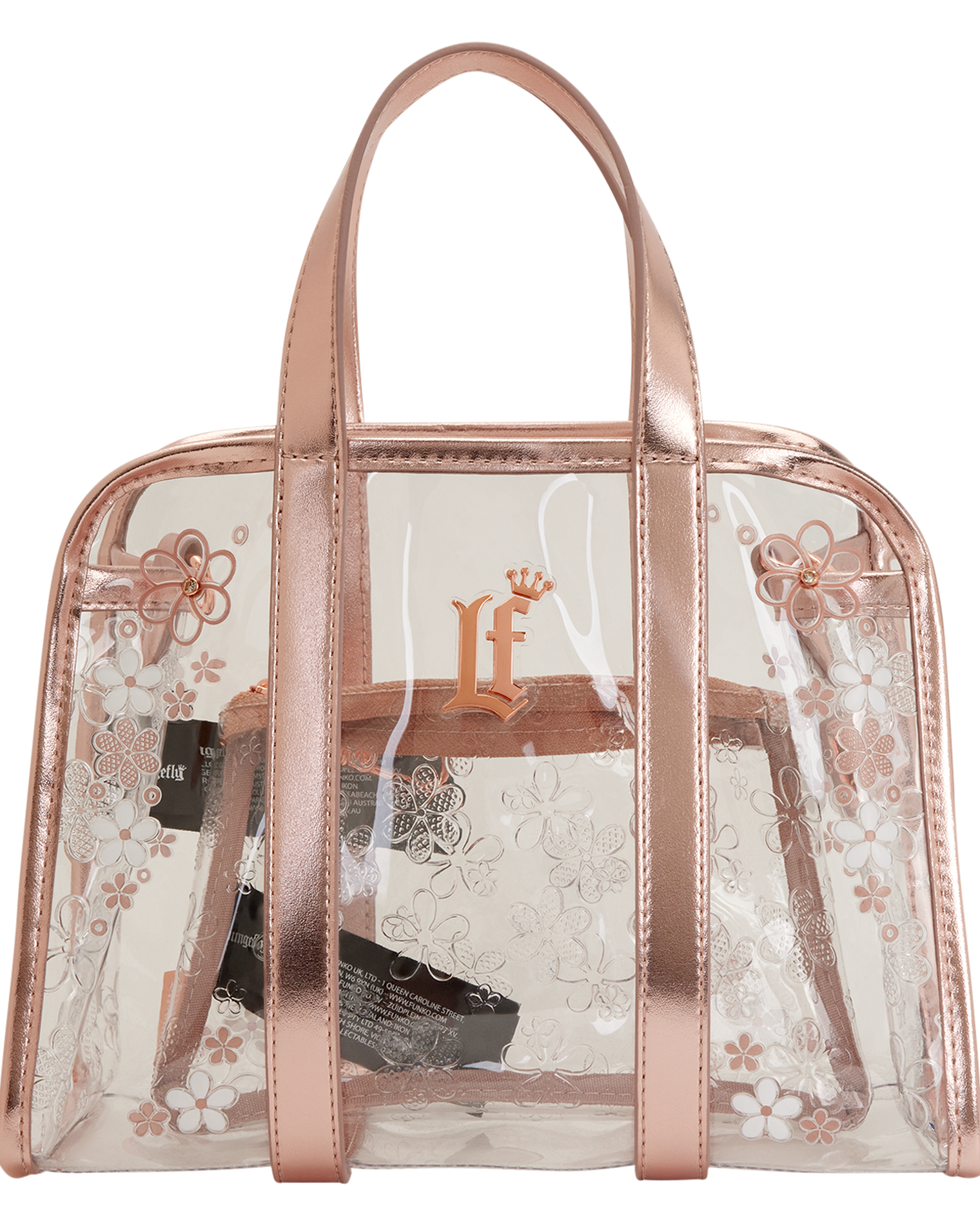 Loungefly Clear Floral Crossbody Bag with Coin Bag