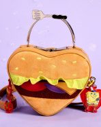 SpongeBob SquarePants Krabby Patty Plush Heart Figural Crossbody Bag - Image 2