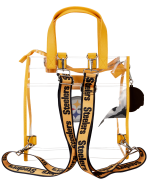 NFL Pittsburgh Steelers Clear Convertible Backpack & Tote Crossbody Stadium Bag - Image 6