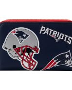 NFL New England Patriots Patches Zip Around Wallet