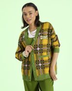 Pluto 95th Anniversary Plaid Knit Cardigan - Image 2