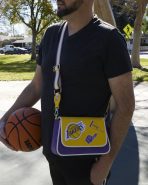 NBA Los Angeles Lakers Patch Icons Crossbody Bag - Image 2