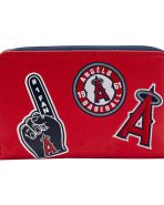 MLB LA Angels Patches Zip Around Wallet