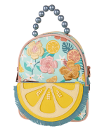 Loungefly Tropical Lemon Floral Convertible Mini Backpack & Crossbody Bag