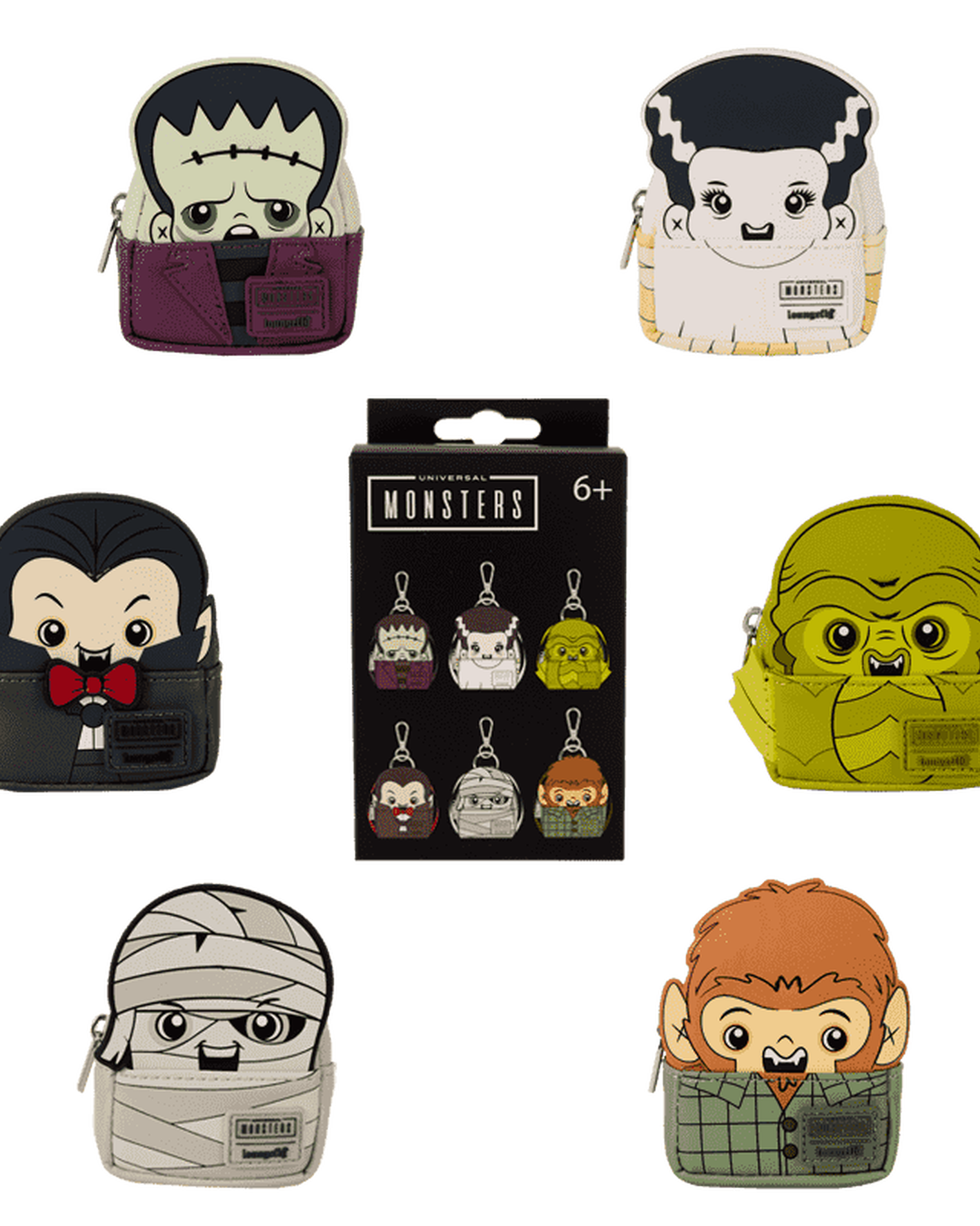 Universal Monsters Cosplay Mystery Mini Backpack Keychain Charm