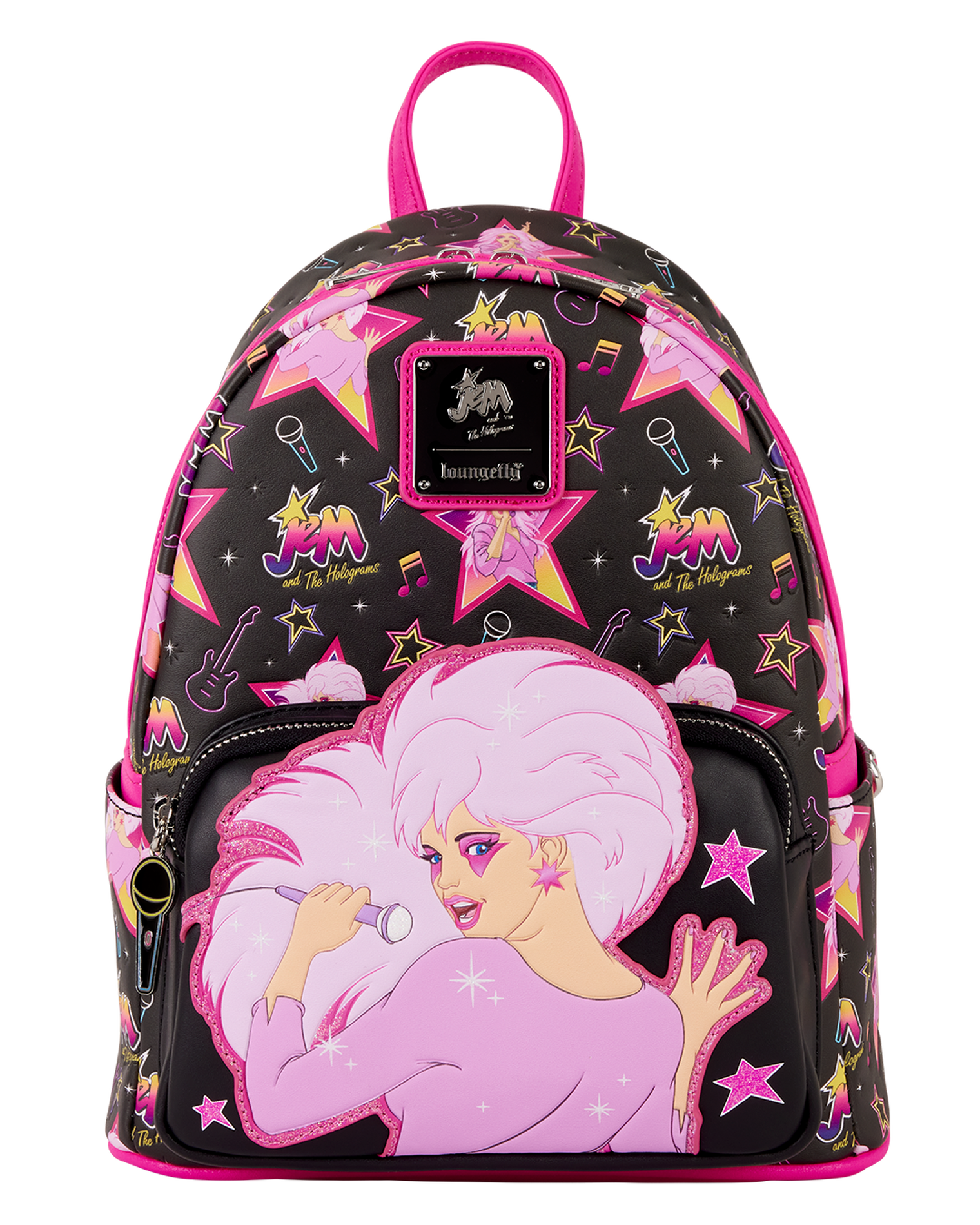 Jem and the Holograms Glitter All-Over Print Mini Backpack