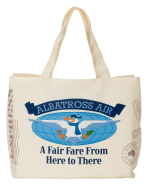 The Rescuers Down Under Albatross Air Oversized Canvas Tote Bag