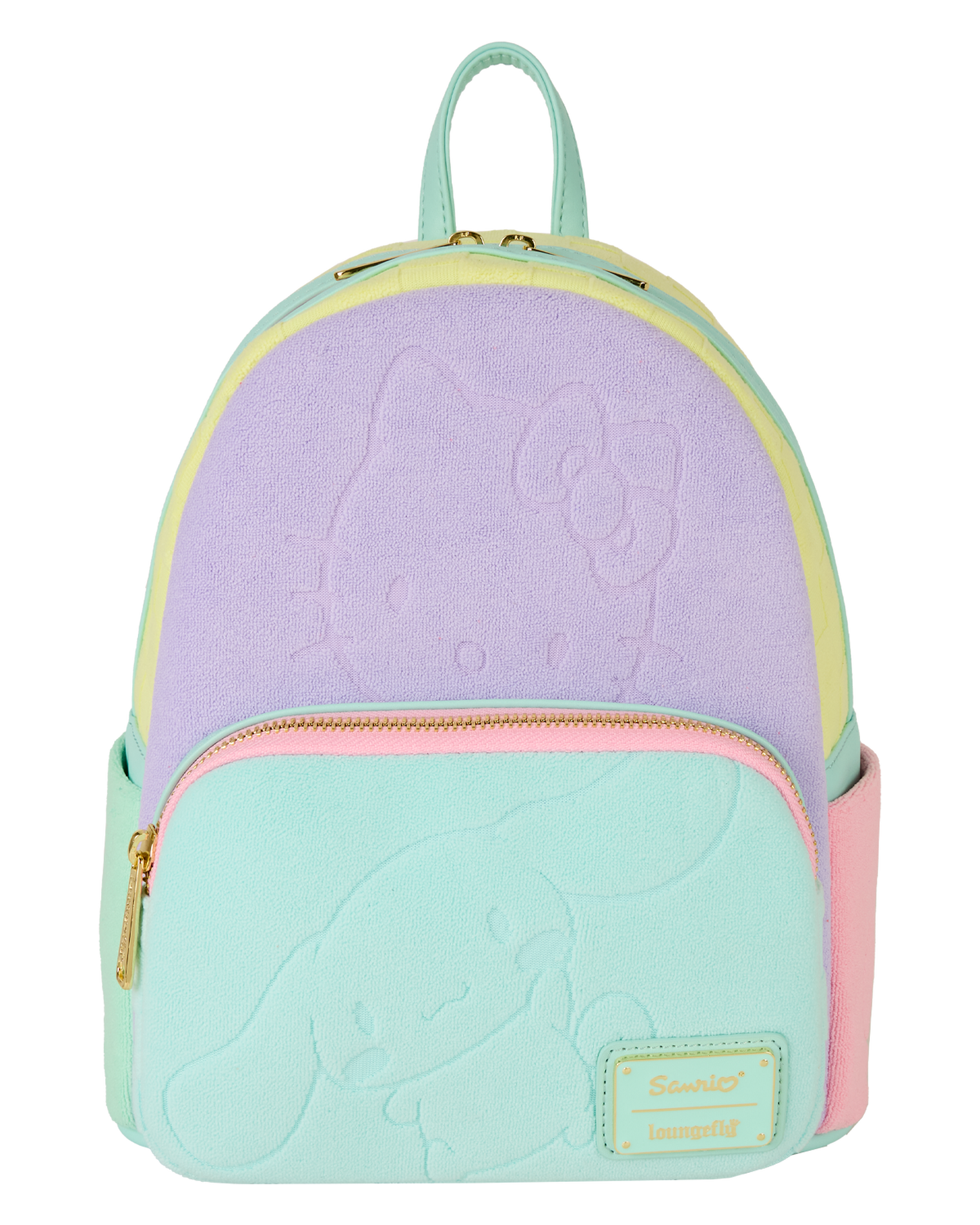 SDCC Limited Edition Hello Kitty & Friends Color Block Terry Cloth Mini Backpack