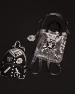 NFL Las Vegas Raiders Clear Convertible Backpack & Tote Crossbody Stadium Bag - Image 3