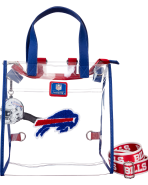 NFL Buffalo Bills Clear Convertible Backpack & Tote Crossbody Stadium Bag