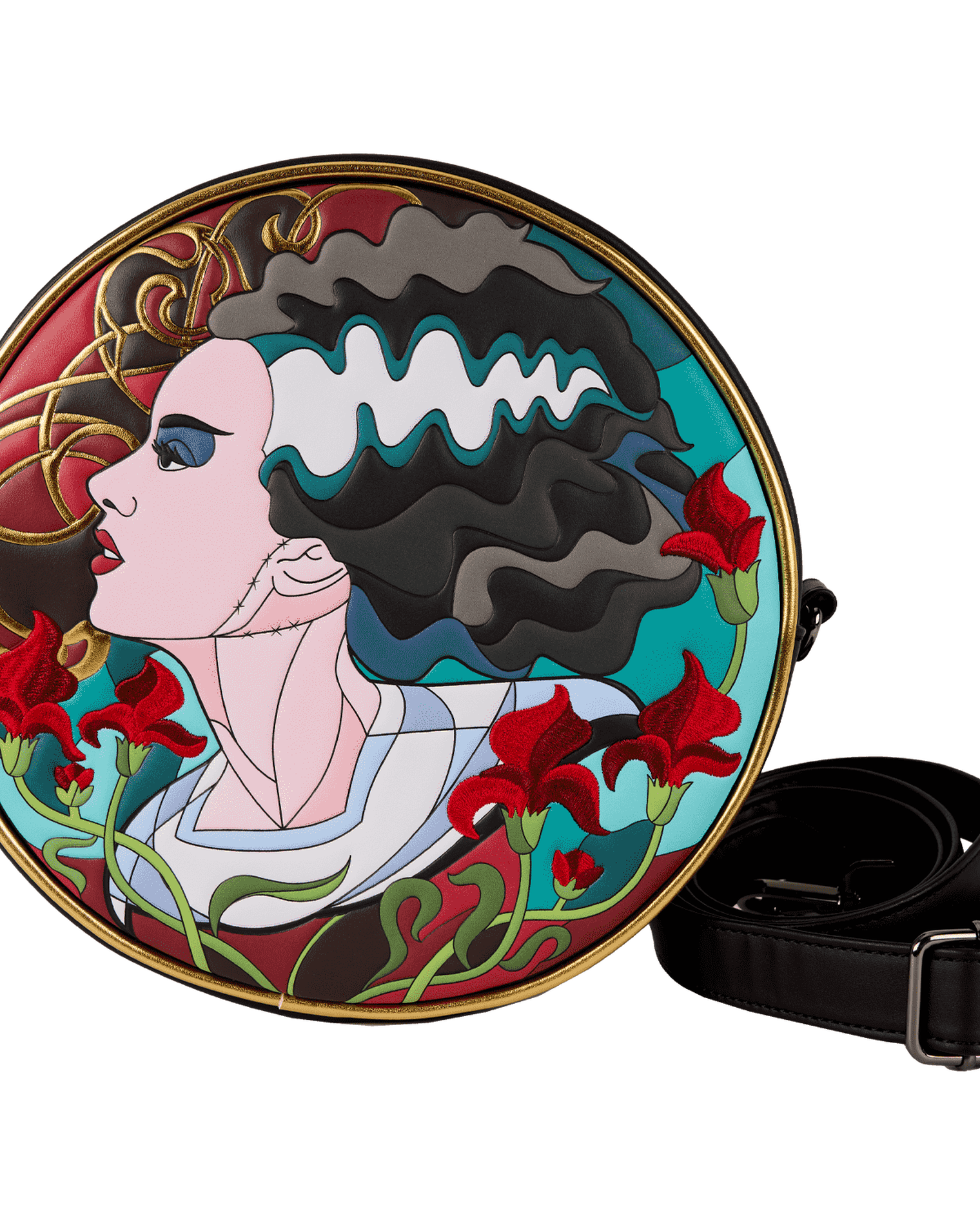 Universal Monsters The Bride Of Frankenstein Stained Glass Crossbody Bag