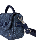 Loungefly Blue Checkered Crossbody Bag - Image 3