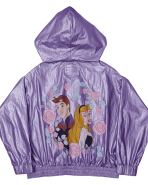 Sleeping Beauty Princess Aurora & Prince Phillip Floral Half-Zip Unisex Windbreaker Jacket - Image 4