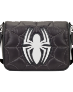 Spider-Man Black & White Suit Quilted Messenger Crossbody Bag