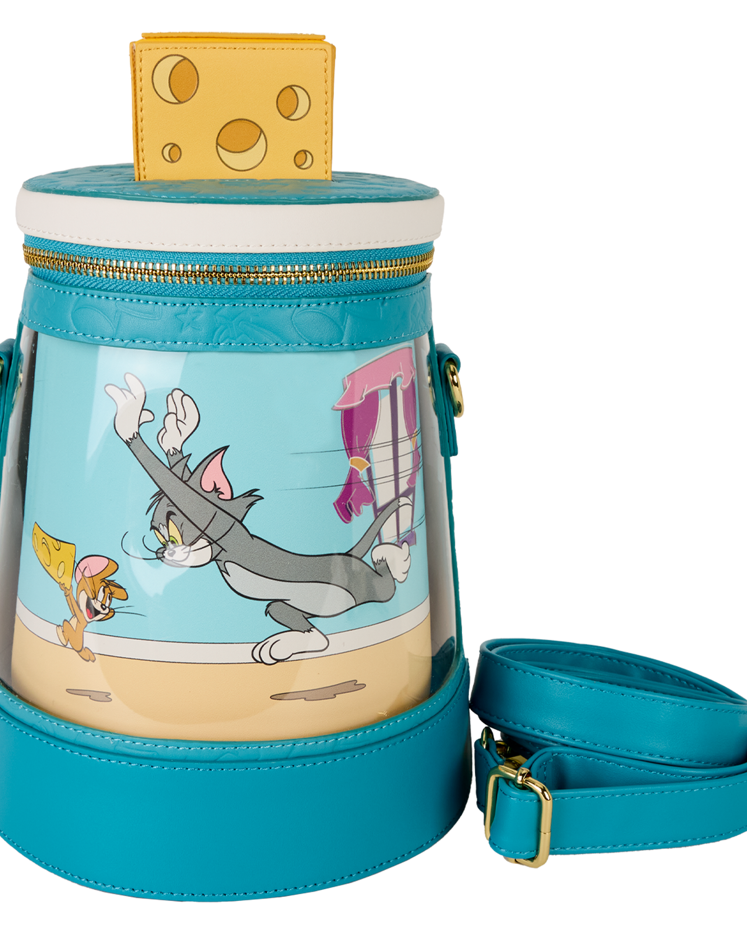 Tom and Jerry Spinning Scene Crossbody Bag