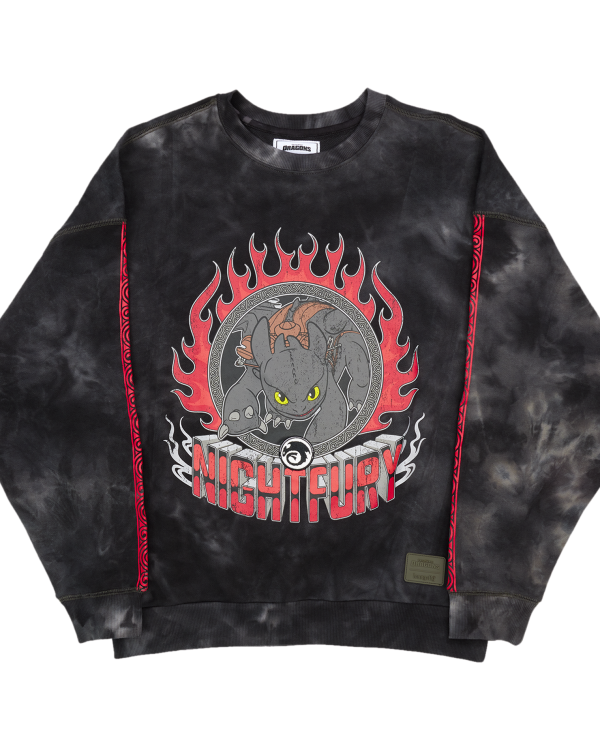 How To Train Your Dragon Night Fury Crewneck Sweatshirt