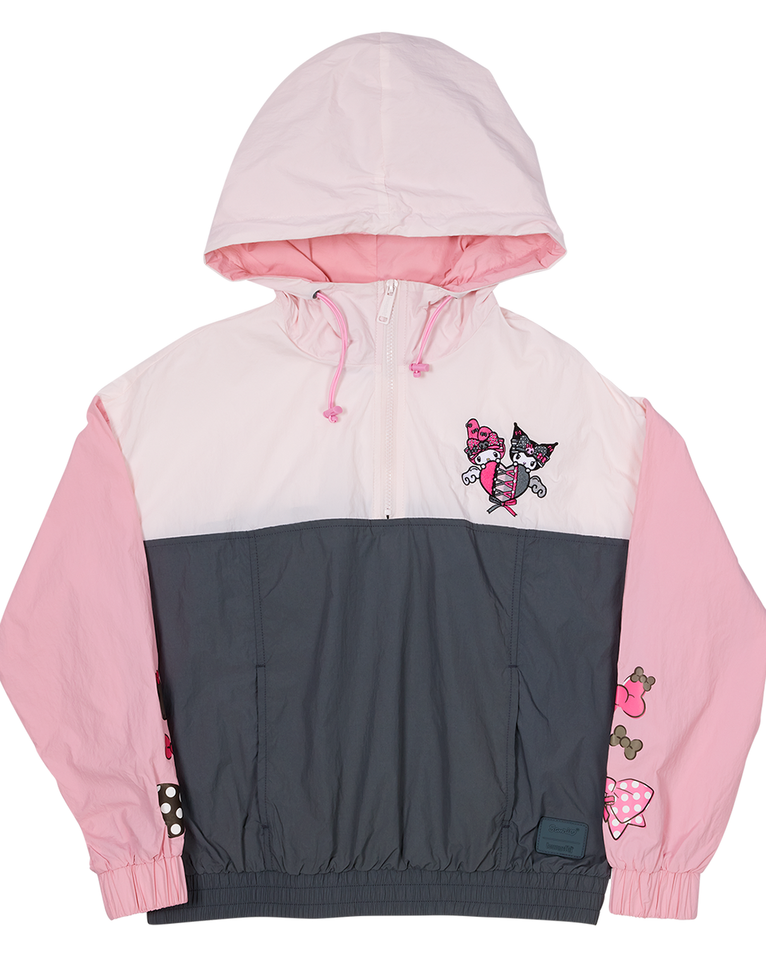 Sanrio My Melody & Kuromi Half-Zip Unisex Windbreaker Jacket