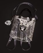 NFL Las Vegas Raiders Clear Convertible Backpack & Tote Crossbody Stadium Bag - Image 2