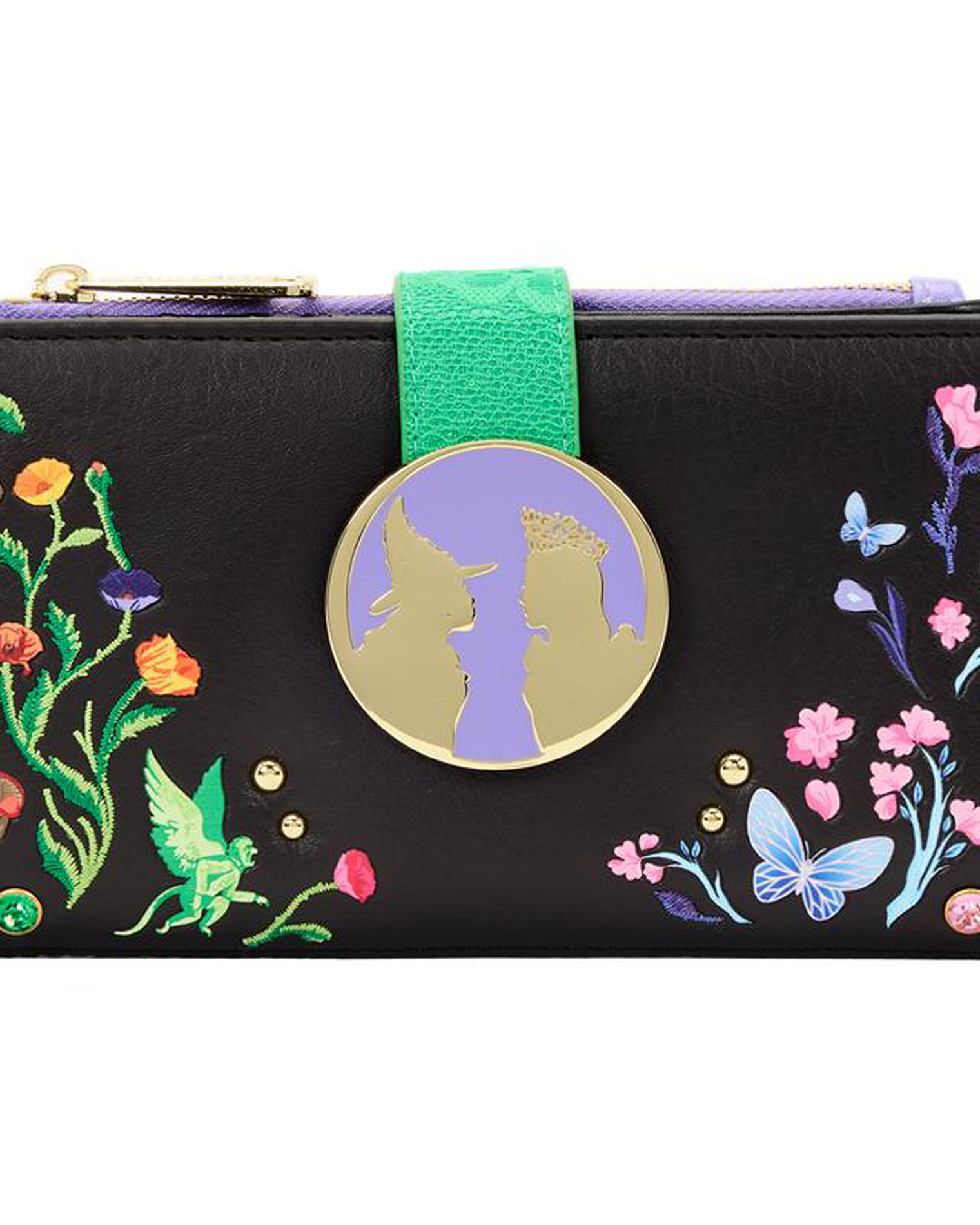 Wicked Glinda & Elphaba Floral & Lace Flap Wallet