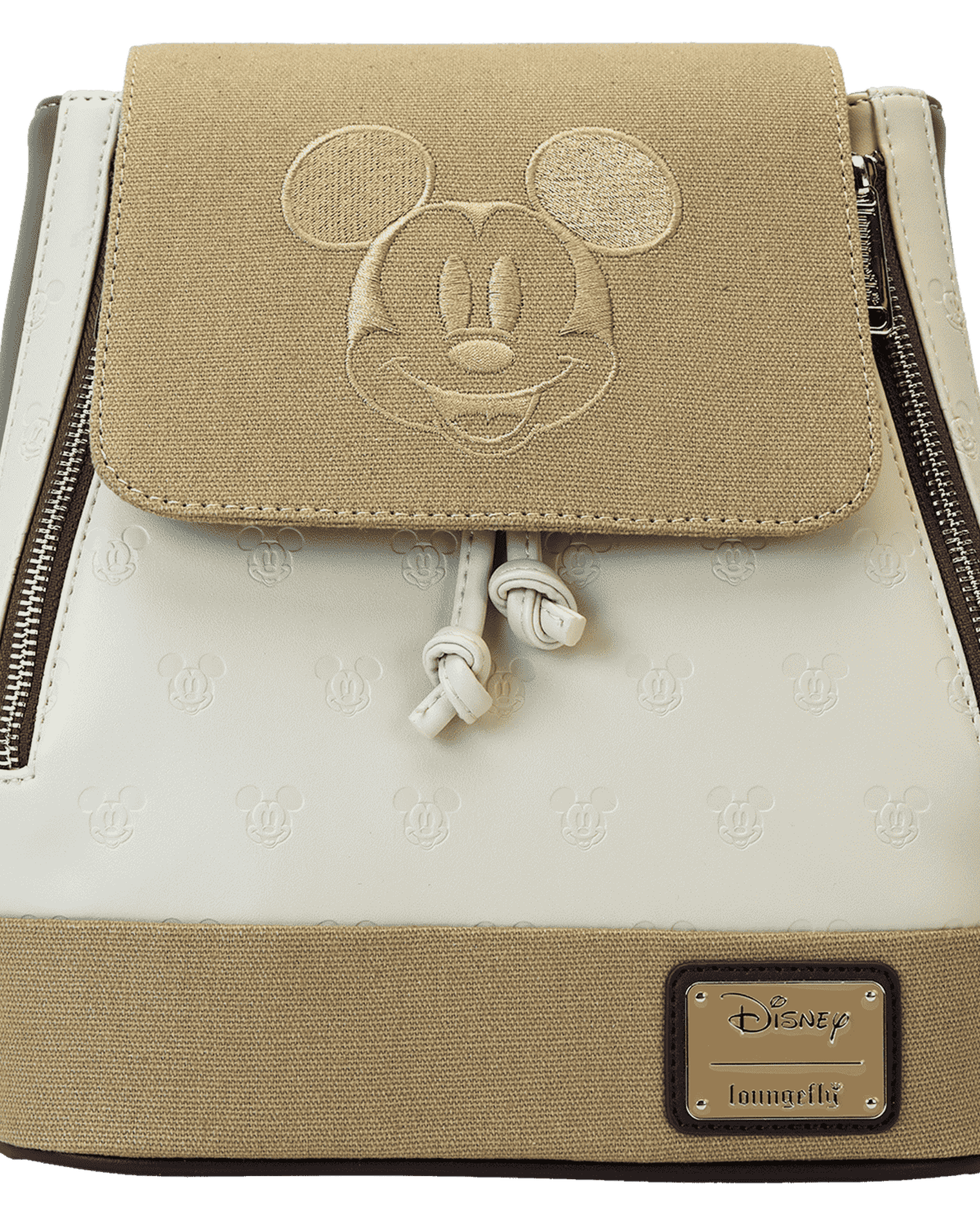 Mickey & Friends Canvas All-Over Print Drawstring Bucket Mini Backpack